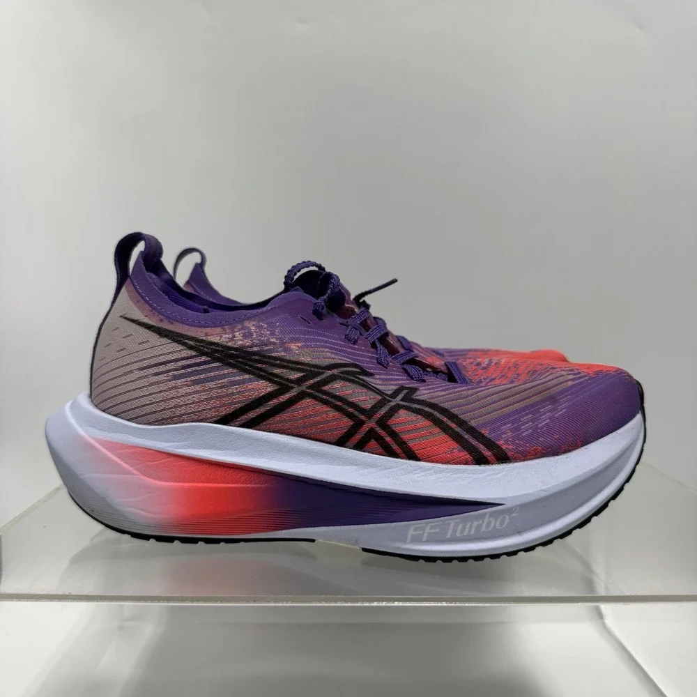 ASICS Megablast Red Purple Running Shoes 1013A170 Men's Size 5 / Women's 6.5